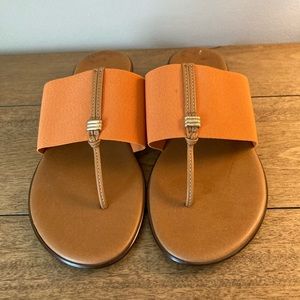 Italian Shoemakers Afia Flipflop - Tangerine color